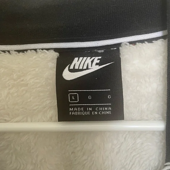 Fuzzy, comfortable, Nike zip up! Perfect for fall and winter - Picture 2 of 3